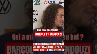 LA RÉPONSE DE GUENDOUZI equipedefrance franceisrael football foot guendouzi barcola [upl. by Ttevy]