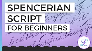 Spencerian Script For Beginners Practice Tips Examples  History spencerian calligraphy [upl. by Savage858]