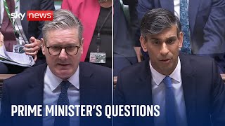 PMQs  Starmer faces Sunak for the first time since the summer recess [upl. by Elysia]