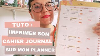 tuto impression planner [upl. by Kelcie]