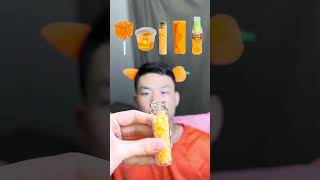 🧡🍊🥕🎧ASMR Orangethemed Mukbang  Perfect for Sleepimmersive asmr asmrsounds [upl. by Atsiuqal112]