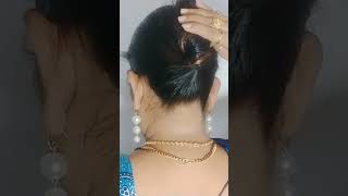 Try This Attractive Clutcher Juda Hairstyle ❤hairstyle shortvideo selfhairstyle girlshairstyle [upl. by Drofnas295]