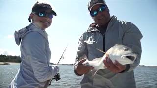 quotHOMEquot Morehead City NC catching live shrimp for Redfish [upl. by Juetta]