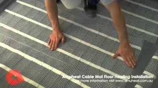 Amuheat Cable Mat Floor Heating Installation [upl. by Chute840]