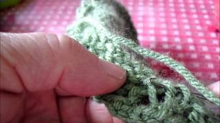 weaving in yarn tails using a latch tool [upl. by Arval]