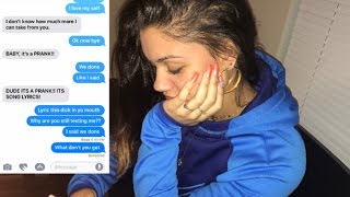 LYRIC PRANK TURNS INTO A BREAK UP PRANK ON BOYFRIEND CHERISH  UNAPPRECIATED [upl. by Adnomar736]