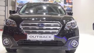 Subaru Outback 20D Unlimited CVT Lineartronic 2016 Exterior and Interior in 3D [upl. by Leanard]