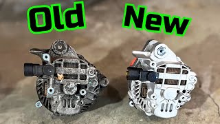 How to Replace an Alternator 2006  2011 Honda Civic [upl. by Eikcir]