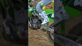 Not ideal riding conditions for Levi Kitchen 😳SupercrossLIVE [upl. by Jordana]