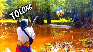 SAMBARAN BERTUBITUBI SAMPAI DISERET PAK ‼️  CASTING TOMAN DI DANAU DALAM HUTAN KALIMANTAN [upl. by Atsyrhc707]