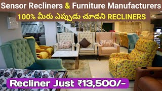 Recliner Chairs And Furnitures At Lowest Price In Hyderabad  Emi amp Home Delivery [upl. by Atirac]