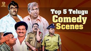 Top 5 Telugu Comedy Scenes  Brahmanandam Kota Srinivasa Rao Babu Mohan  Funtastic Comedy [upl. by Naujed996]