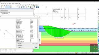 Embankment with undrained shear strength increases along the depth GEOSLOPE No01 [upl. by Eneres]