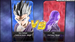 Xenoverse 2  Requested match PC Gohan DBS Manga Saikyo No Senshi vs Hit Manga Full Power [upl. by Ennayehc]