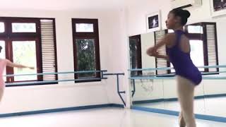 Fouettés  Practice  Ms Claresta Alim [upl. by Wandie]