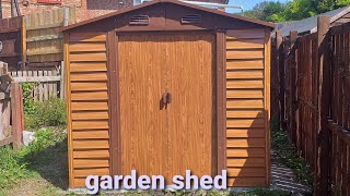 Outsunny Garden shed installation how to fix garden shed storage [upl. by Levan926]