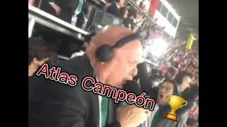 Así festejo el Campeonato de Atlas el Perro Bermúdez ❤️🖤🏆 [upl. by Red725]