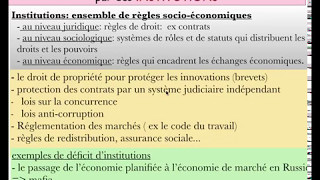 institutions ET CROISSANCE [upl. by Reckford]