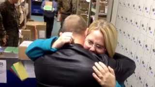 Marine surprises his wife just in time for the holidays [upl. by Meikah568]