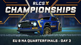 RLCS X Championships  EU amp NA Quarterfinals  Day 2 [upl. by Nowujalo]