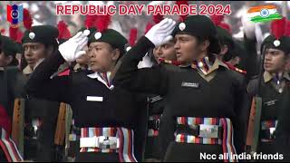 Ncc Girls Contingent Republic Day Parade 2024 ncc republicday nationalcadetcorps [upl. by Hearsh]