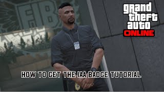 how to get the IAA badge GTA V online tutorial easy [upl. by Yseulte195]