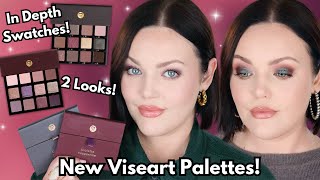 Viseart Violette Vespertine amp Cashmerie Charmeuse Palettes Swatches 2 Looks amp Honest Review [upl. by Auoh]