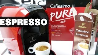 Espresso Tchibo Cafissimo PURE deutsch [upl. by Gilford]