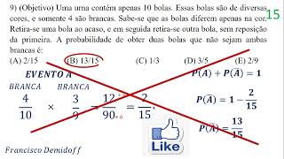 PROBABILIDADE EXERCÍCIO 9 [upl. by Aronel53]
