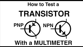 How to test a TRANSISTOR with a multimeter PNP or NPN MF63 [upl. by Eedyaj503]