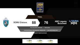 LNBM Getica 95 20232024 SCM U Craiova  Laguna București PLAYOUT 1 Game 1 [upl. by Eninaej]