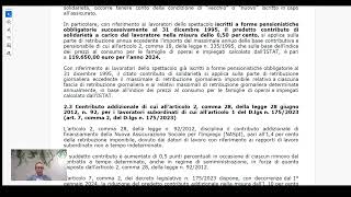 Webinar Contribuzione Lavoratori dello Spettacolo 19042024 [upl. by Oirevas]