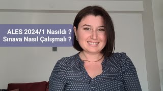 ALES 20241 Nasıldı  Sınava Nasıl Çalışılmalı  ales [upl. by Swann]