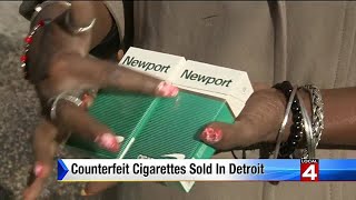 Counterfeit cigarettes sold in Detroit [upl. by Aerdnas]