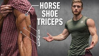 How To Grow quotHorseshoequot Triceps By Changing Arm Positions Technique Explained [upl. by Cyprio]