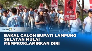 Bakal Calon Bupati Lampung Selatan Gelar Jalan Sehat [upl. by Ahcsim653]