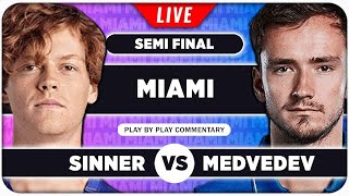 SINNER vs MEDVEDEV • ATP Miami Open 2024 SF • LIVE Tennis PlaybyPlay Stream [upl. by Ralf131]