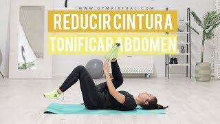 Ejercicios para reducir cintura y tonificar abdomen  GymVirtual [upl. by Phedra]