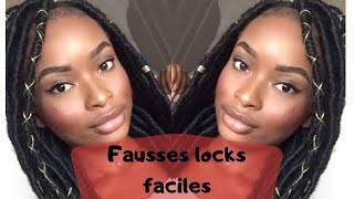 COMMENT SE TRESSER SOI MÊME DES FAUSSES LOCKS FACILEDREADLOCKS [upl. by Nikita]