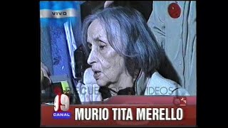 Falleció Tita Merello  Cotidiano Canal 9  2002 [upl. by Adias298]