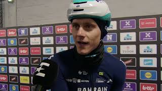 Matej Mohorič  Interview at the start  Omloop Het Nieuwsblad 2024 [upl. by Adaiha]