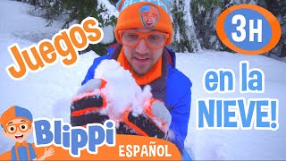 Blippi visita una estación de esquí  Blippi Español  Videos educativos para niños Aprende y Juega [upl. by Aural747]