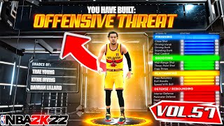 BEST OFFENSIVE THREAT BUILD ON NBA 2K22 RARE BUILD SERIES VOL 57 [upl. by Ettecul594]