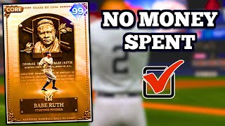 BABE RUTH HOMERED IN HIS DEBUT No Money Spent Ep 9 MLBTheShow24 Baseball Gaming [upl. by Hibben713]