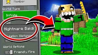 Do NOT Use the NIGHTMARE BALDI Seed in Minecraft at 300 AM [upl. by Yerot344]