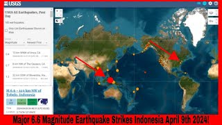 Major 66 Magnitude Earthquake Strikes Indonesia April 9th 2024 [upl. by Lierbag293]