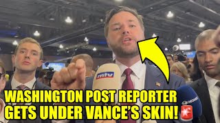 JD Vance Gets VISIBLY RATTLED By RELENTLESS Reporter [upl. by Mowbray486]