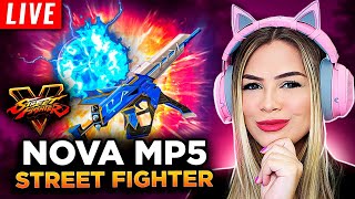 ðŸ”´ FREE FIRE  AO VIVO ðŸ”´ NOVA MP5 DO STREET FIGHTER Rumo ao MESTRE [upl. by Placido]