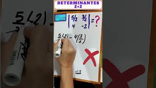 Determinante 2x2 ➡️Paso⬅️ profeliyuan matemáticaprofeliyuan asítambiénseaprende [upl. by Atiuqet]