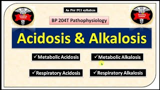 Metabolic and Respiratory acidosis and alkalosis in hindi  Pathophysiology  B Pharm 2nd sem [upl. by Nirret]